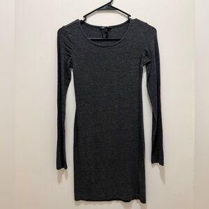 H&M Charcoal Long Sleeve Dress